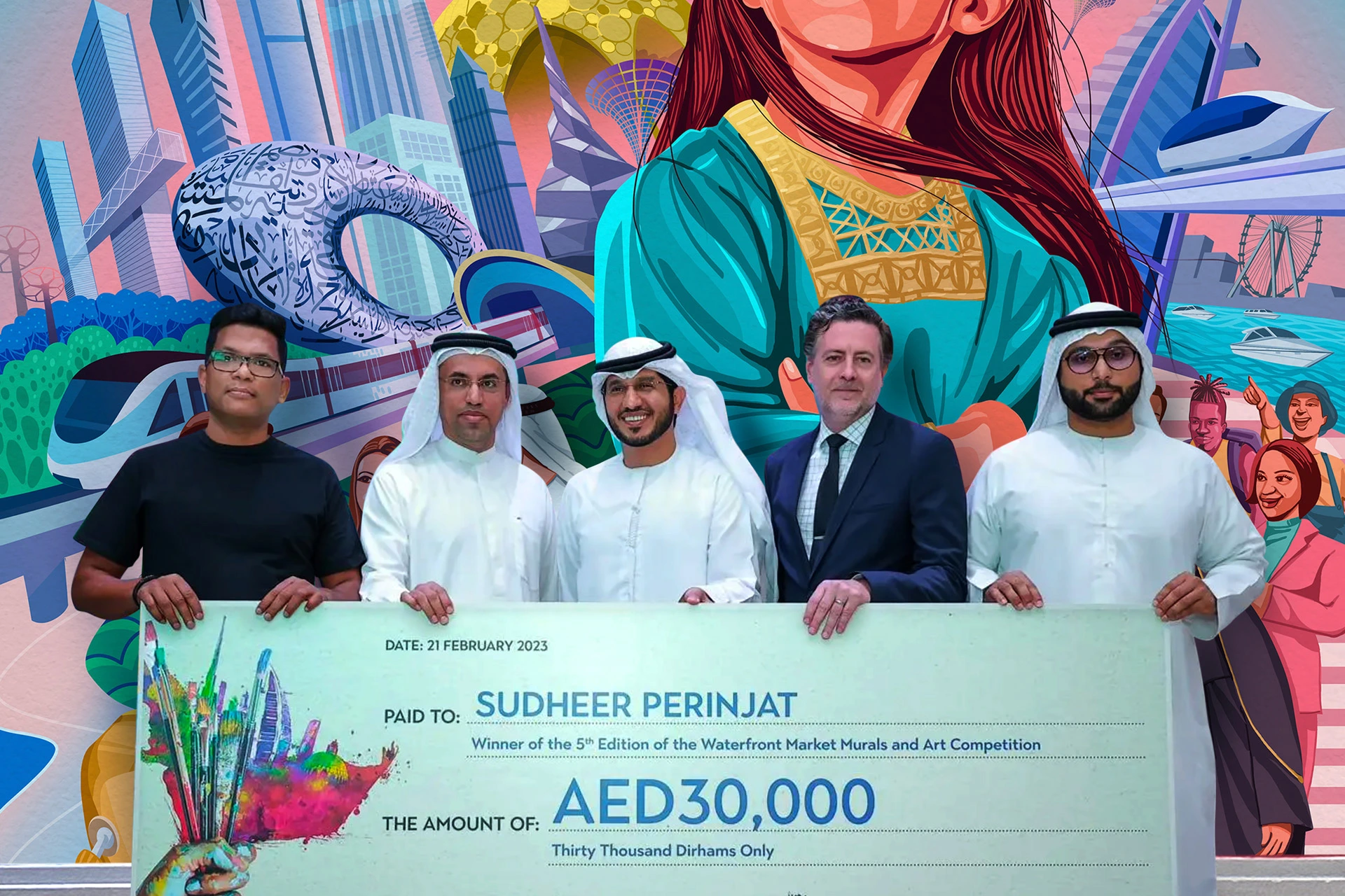 The Award Titled, 'My Dubai My Confidence'.
                                                                        Won this year's competition envisions the emirate's appearance after Expo 2020 Dubai. 